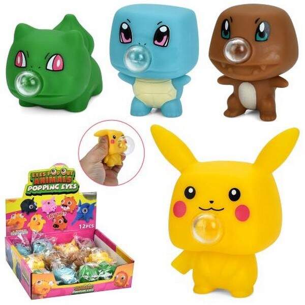 Іграшка MS 4717 (120шт) тварина/динозавр, 8см, іграшка-надувашка, тварина з жуйкою, 12шт(4види) в ди (шт.)