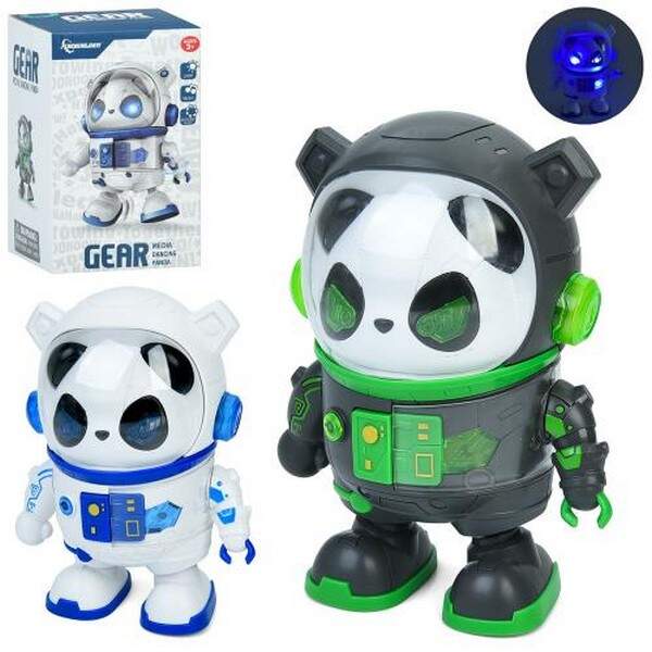 Робот TA-3 (24шт) панда, 18см, танцює, музика, світло, рухливі тулуб та руки, 2 кольори, на бат-ці, (шт.)