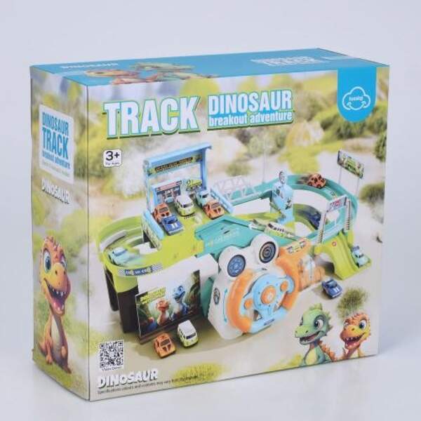 Автотренажер T917A (12шт) кермо, трек/гараж, звук, музика, машинки, на бат-ці, в кор-ці, 30-27-12,5с (шт.)