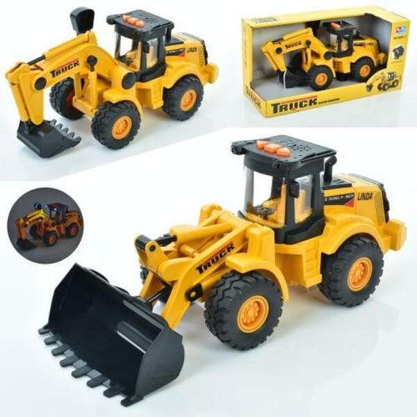 Будтехніка 8054-1 (18шт) інерц, 31см, звук, світло, рухливі деталі, 2 види, бат(табл), в кор-ці, 35- (шт.)