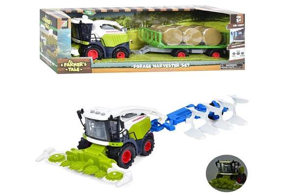 Комбайн 550-8C-9C (18шт) інерція, 40см, причіп, звук, світло, рухомі деталі, на бат-ці (табл), 2 вид (шт.)