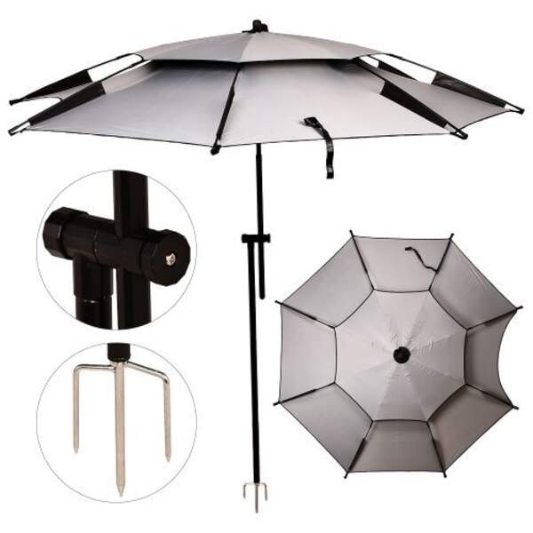 Парасолька садова регульована антивітер з нахилом 2м MH-5470G (14шт) (шт.)