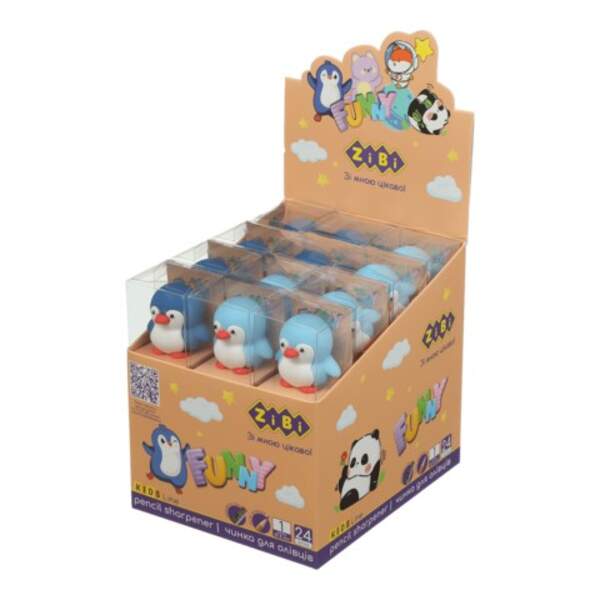 Чинка фігурка PENGUIN, 1 отв., 60х35х32мм ZB.5597 (шт.)