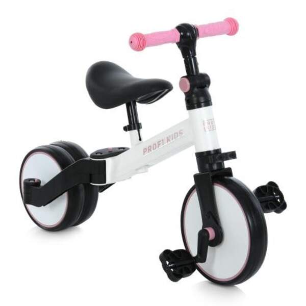 Велосипед-біговел дитячий PROFI KIDS 10/8д. MBB 1008 white pink (1шт) 3в1, 3 кол EVA,.сталева рама,в (шт.)