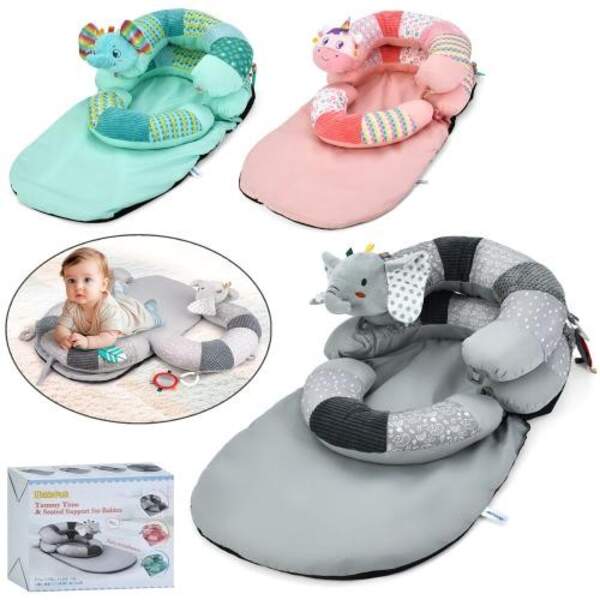 Килимок для немовляти HB 0082 ABC (4шт) з подушкою 70-42см, подушки 2шт, підвіски (прорізувач, дзерк (шт.)