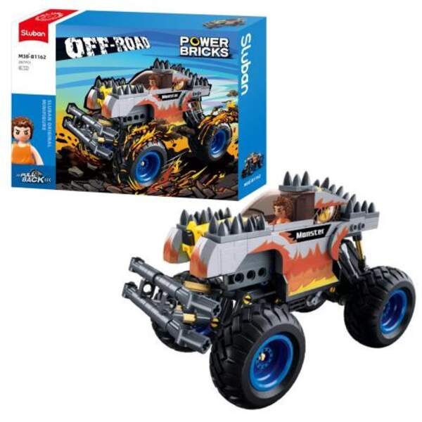 Конструктор SLUBAN M38-B1162 (16шт) позашляховик 18см, інерційний, 267 деталей, фігурка, в кор-ці, 3 (шт.)