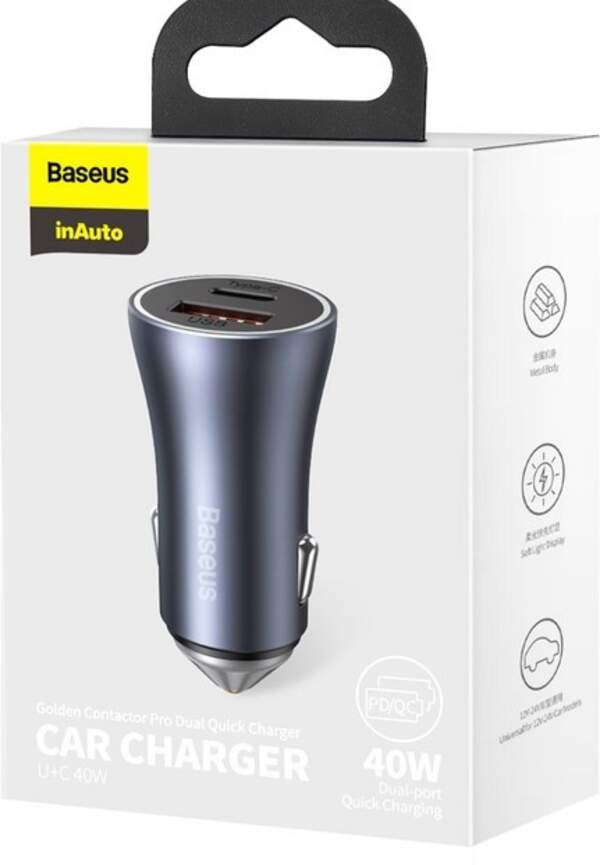 АЗП Baseus Golden Contactor Pro 40W USB (CCJD-0G) (шт.)