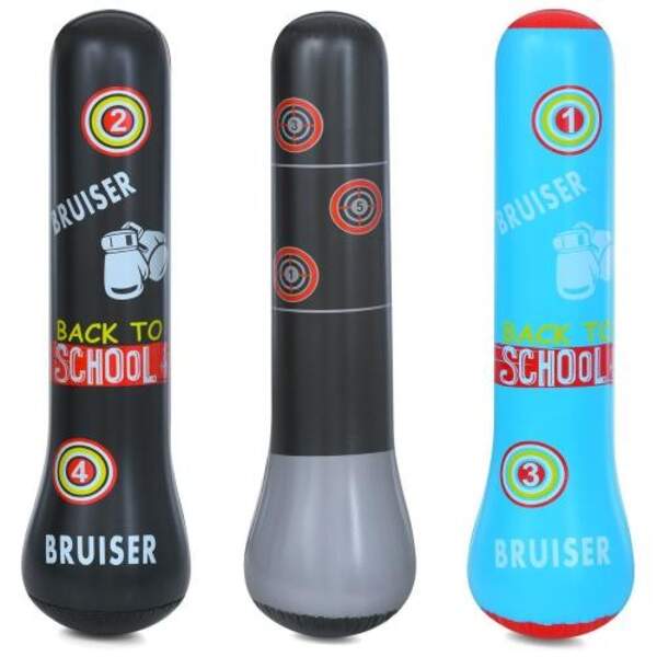 Боксерський набір MS 4770 (50шт) груша, надувна, 117см, діам 20см/діам30см, 3види, у пакеті, 19-23-2 (шт)