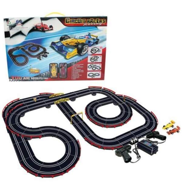 Трек 2145 (8шт) д/к(на шнурі), 770см, пульт 2шт, машина 2шт (10см), від мережі (USB), в кор-ці, 65,5 (шт)