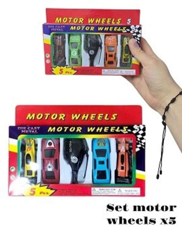 Набір машинок  92753-5PS (288шт/4)  5 машинок в наборі,  короб.18,5*2*13см (шт)