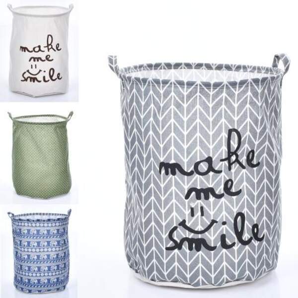 Кошик для iграшок MR 1462 (40шт) діам.40см, висота 48см, 2 ручки, 4 види, у пакеті, 43-44-3см (шт)