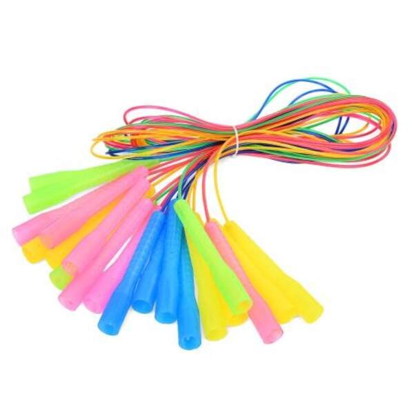 Скакалка MS 3973 (400шт) 265см, мотузка гума+метал, ручка пластик, 4кольори (шт)
