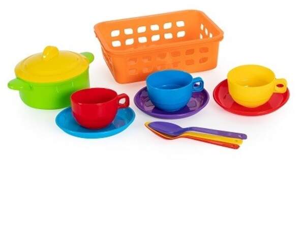 Посуд у малому кошику арт. 4903,Набір дитячий, Бамсик (шт)