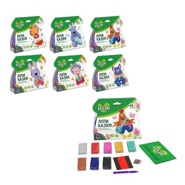 ЛіпиКазки ТМ Lovin Набір для творчості з повітряним пластиліном 7000231 (шт)