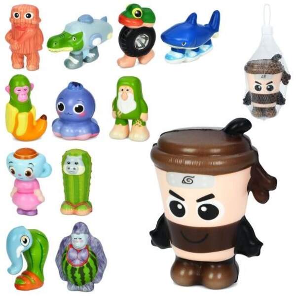 Іграшка MS 4788 (144шт) IB, антистрес, 11см, сквіші, аромат, мікс видів, в сітці, 16-6-2см (шт)