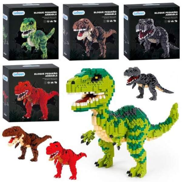 Конструктор DM3042-3043-3045-3047 (36шт) динозавр, від 24см, від 1457дет, 4 види, в кор-ці, 16,5-18- (шт)