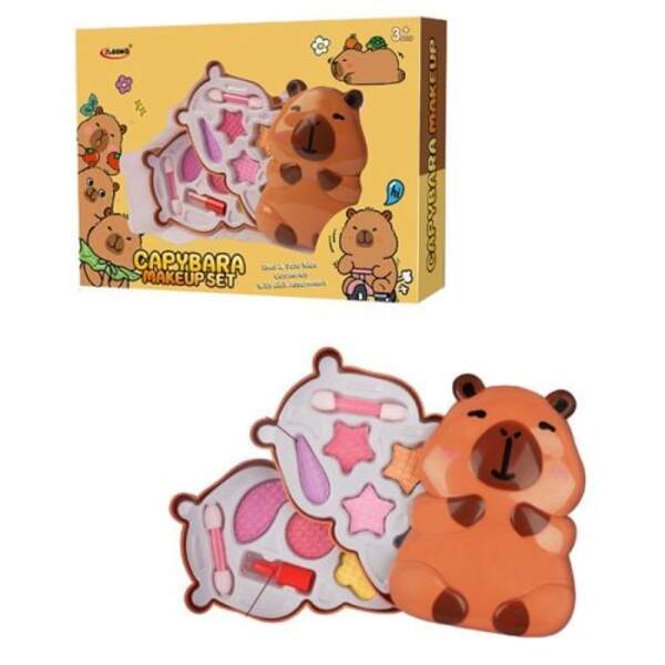 Косметика C8107-2 (84шт) капібара, тіні, 7шт/7кольорів, пензлики, помада,  кор-ці, 27,5-19,5-5см (шт)