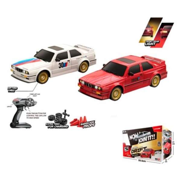 Машина DC777A (6шт) р/к2,4G, акум, 27,5см, світло(кольорове), гумові колеса, USBзарядне, 2 види, в к (шт)