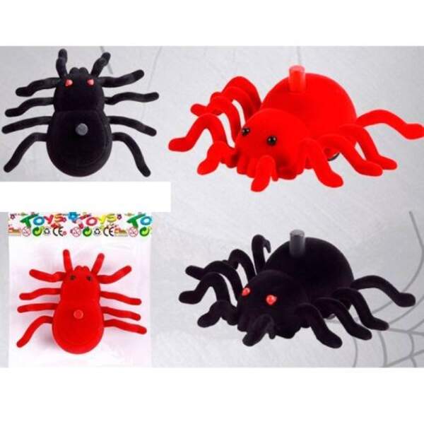 Тварина 996 (288шт) павук, 11-13см, на запуску/заводний, їздить, 2 кольори, у пакеті, 16-14-5см (шт)
