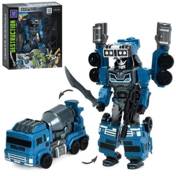 Трансформер LJ1672E (24шт) робот 17см+бензовоз, в кор-ці. 23-26-8см (шт)
