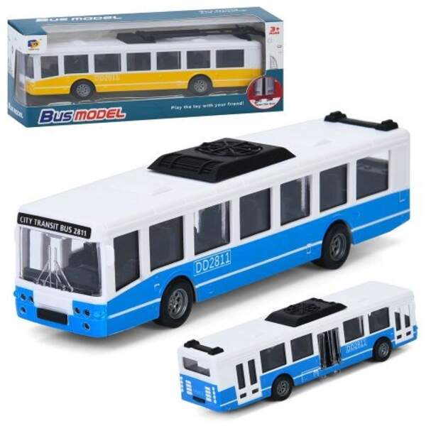 Тролейбус DD2813AC (96шт) інерц, 17см, відчиняються двері, гумові колеса, мікс кольорів, в кор-ці, 1 (шт)