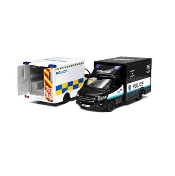 Модель автобус 5" MERSEDES-BENZ Sprinter KT5479W Поліція метал.інерц.відкр.дв.кор./96/ (шт)