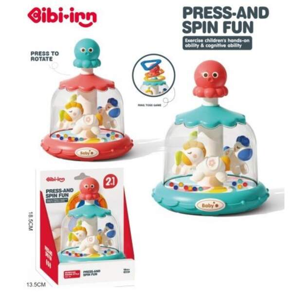 Дзиґа 6235 (60шт) 3в1, 16-11,5-11,5см, на присосці, кільцеброс (3фігури), 2 кольори, в кор-ці, 13,5- (шт)