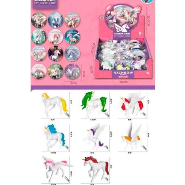 Набір для творчості JS20-13 (360шт) єдиноріг/пегас, фігурка для гри, 7см, 36шт(8видів) в дисплеї, 26 (шт)