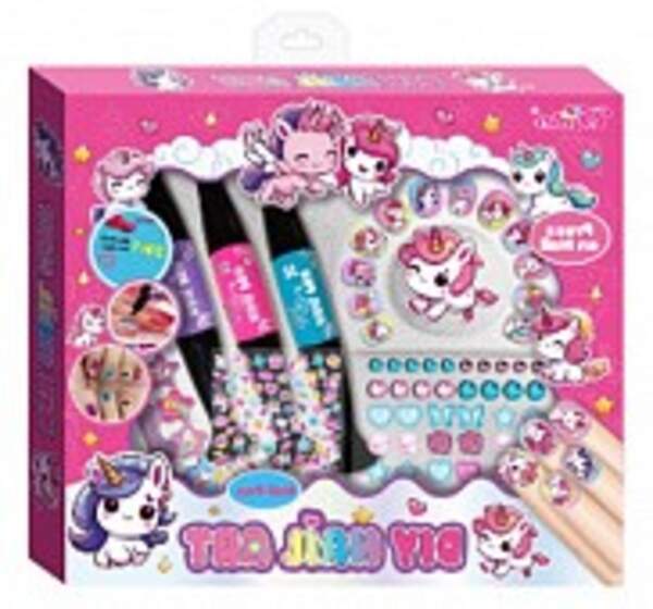 Косметика арт. T078 (24шт/4)  набір для маникюра, ручка-лак,нігті, наліпки, аксес короб. 20*5*30 см (шт)