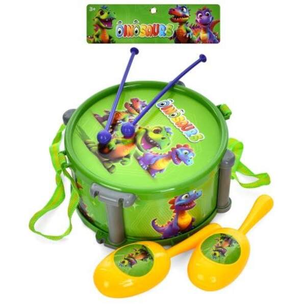 Музичні інструменти 808-1F (72шт) барабан 18см, 2 палички, маракаси 15см, в пакеті, 27,5-26-9см (шт)