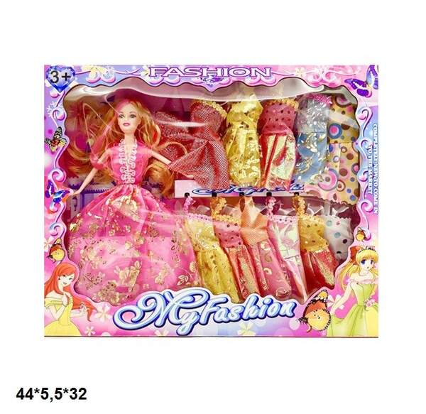 Лялька 29см 6161-382 з нарядами кор.44*5,5*32 /48/ (шт)