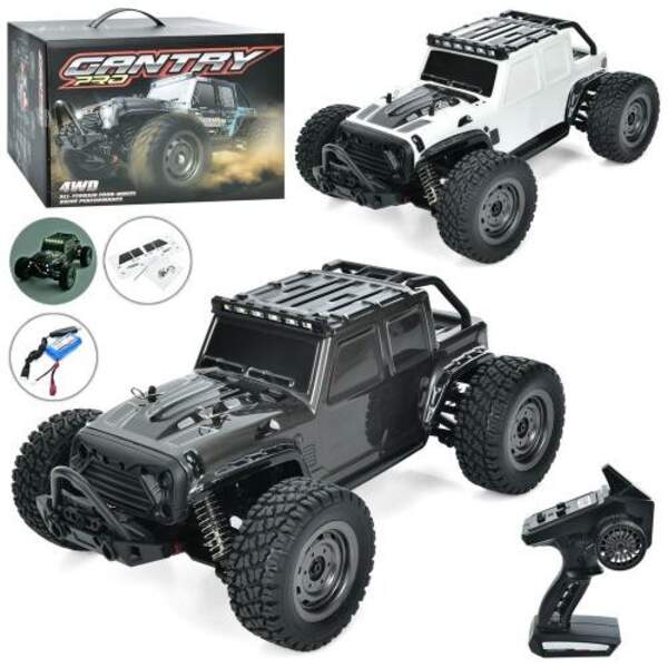 Машина Q132-C (3шт) р/к2,4G, аккум, 29см, світло,корпус не б'ється, гумові колеса(надувн), 4х4, амор (шт)