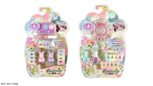 Косметика арт. ZR-05A/05B (48шт/2)   мікс 2 види, тіні,лак, помада  слюда 35*5*23см (шт)