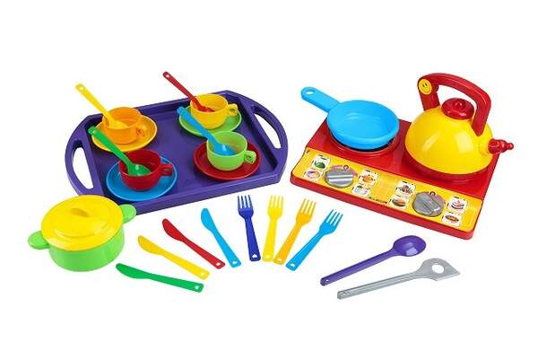 Посуд №10 Юна господарочка" №10 (28-ел) арт 048/10,Набір дитячий, Бамсик (шт)