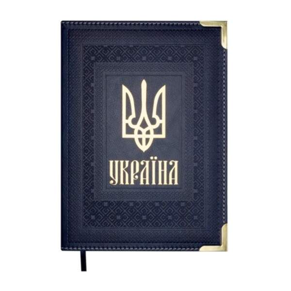 Щоденник недат. STATUT, A5, синій, штуч.шкіра/поролон, 336 стор BM.20480-02 (шт)