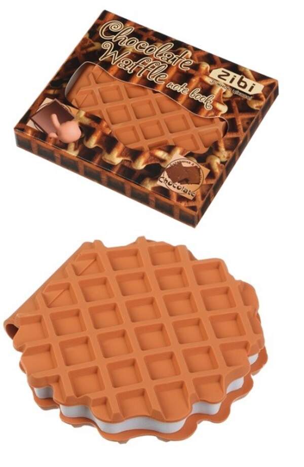 Блокнот CHOCOLATE WAFFLE, 90х90мм, 80 арк., нелінований, ароматизована Soft touch обкладинка, KIDS L (шт)