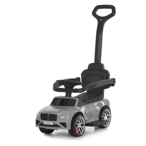 Каталка-толокар M 6252EL-11 (1шт) бат.ручка, муз, світло, шкіра, підсклянник, MP3, BLUETOOTH, сірий (шт)