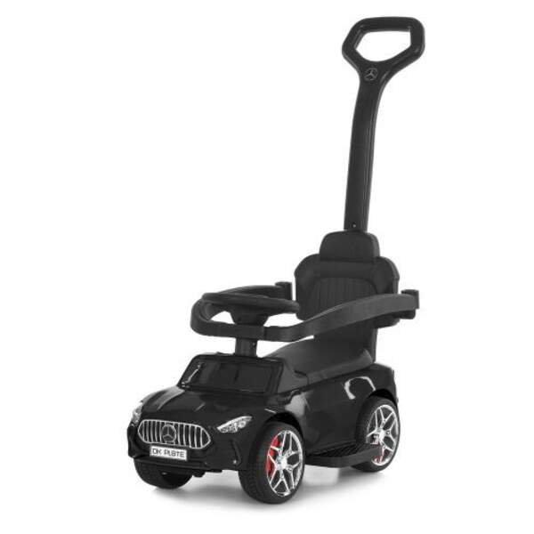 Каталка-толокар M 6255EL-2 (1шт) бат.ручка, муз, світло, шкіра, підсклянник, MP3, BLUETOOTH, чорний (шт)