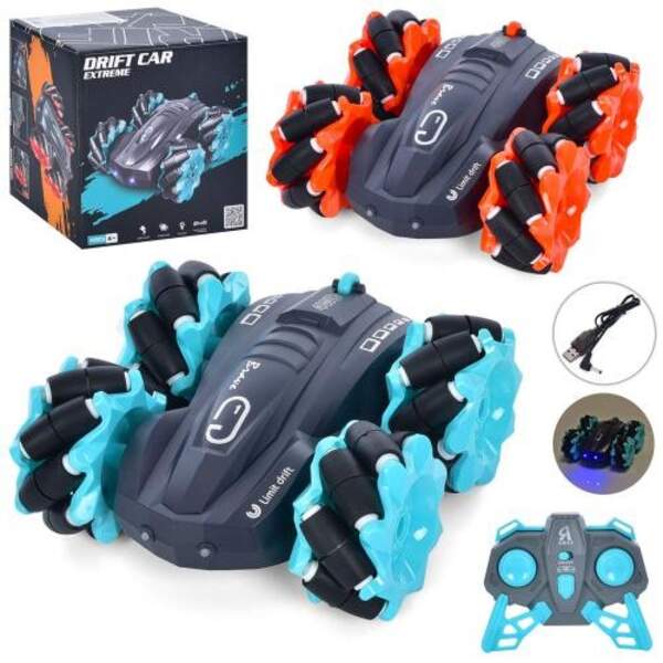 Машина SQ2335-058A (8шт) Р/К, 2,4G, 4 WD, 15см, роликові колеса, світло, 2 кольори, акум, USB-зарядн (шт)