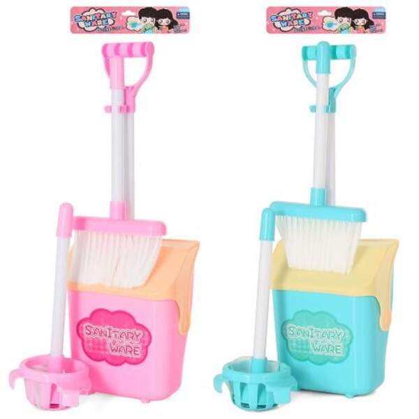 Набір для прибирання CF6655C-E (48шт) щітка, совок-сміттєве відро, швабра, 2 кольори, в кульку 28-34 (шт)