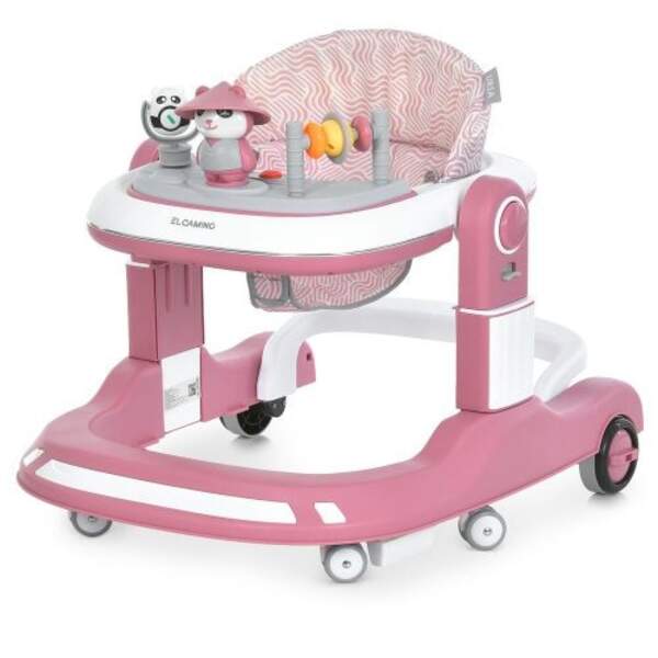 Ходунки ME 1200 URSA Pink (1шт) 2в1 муз., пушер, колеса 6шт, світло, на бат-ці, в кор, рожевий (шт)