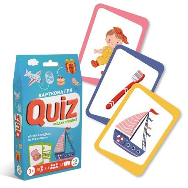 301245 Карткова гра «Вікторина: Вгадай предмет!» (шт)