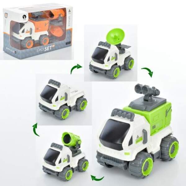 Машина 77911-12 (36шт) 11,5см, інерція, косміч.транспорт, 2 кольори, в кор-ці, 20-12,5-8см (шт)