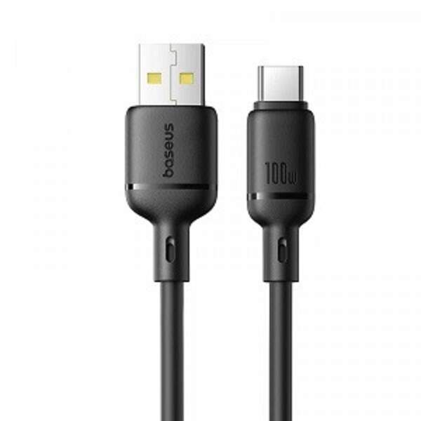 Кабель Baseus Silky Series Fast Charging Cable USB-A to Type-C 100W 1м Black (P10377703113-00) (шт)
