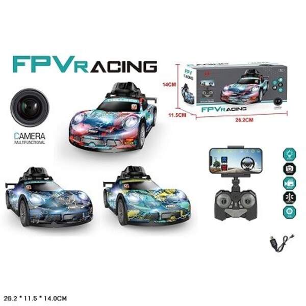 Машина р/к арт. LH-C076S (24шт) акум 3кольра, КАМЕРА, світло ,звук, usb-заряд, короб. 26,2*11,5*14см (шт)