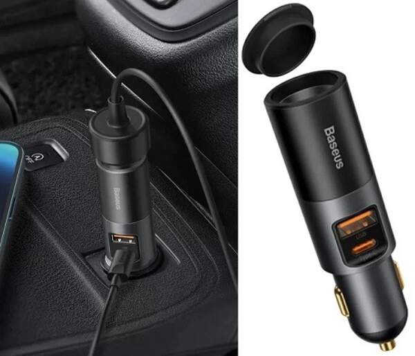АЗП Baseus Share Together Fast Charge Car Charger 1USB/1Type-C, CCBT-C0G (шт)