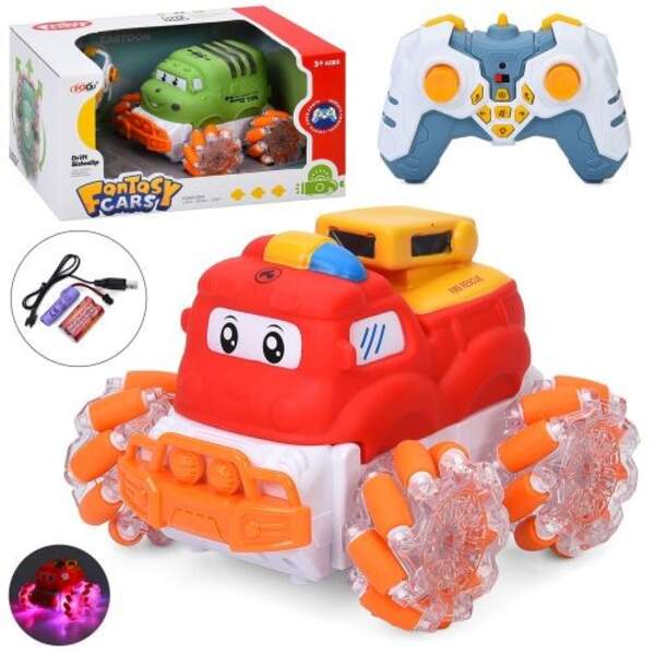 Машинка 815C-10-20 (8шт) р/к, акум, 15см, колеса-ролики, звук, світло, USBзарядне, 2 види, в кор-ці, (шт)