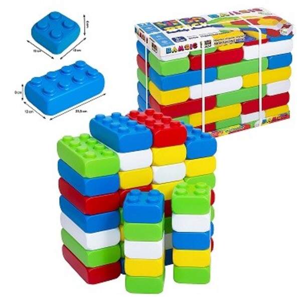 « Mega  Brick  Bamsic №4» арт. 115/27. Набір дитячий. Бамсик  ( 4 кнопки 10 шт., 8 кнопок 30 шт) (шт)