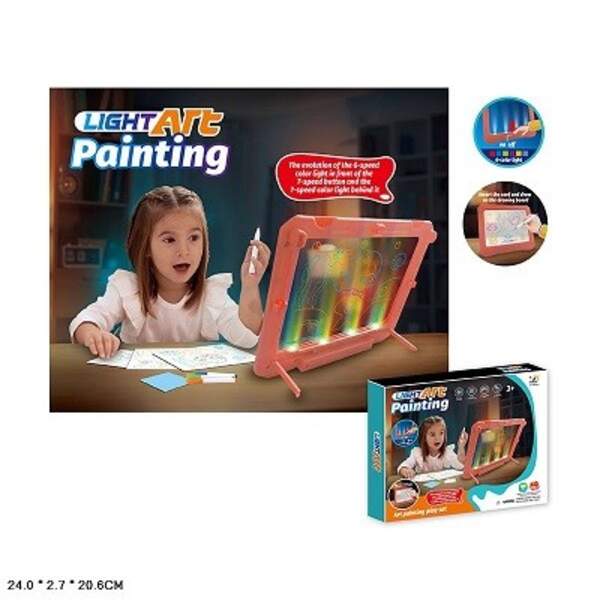 Дошка 3D для малювання 669 з набором.батар.світ.кор.24*2,7*20,6 /84/ (шт)