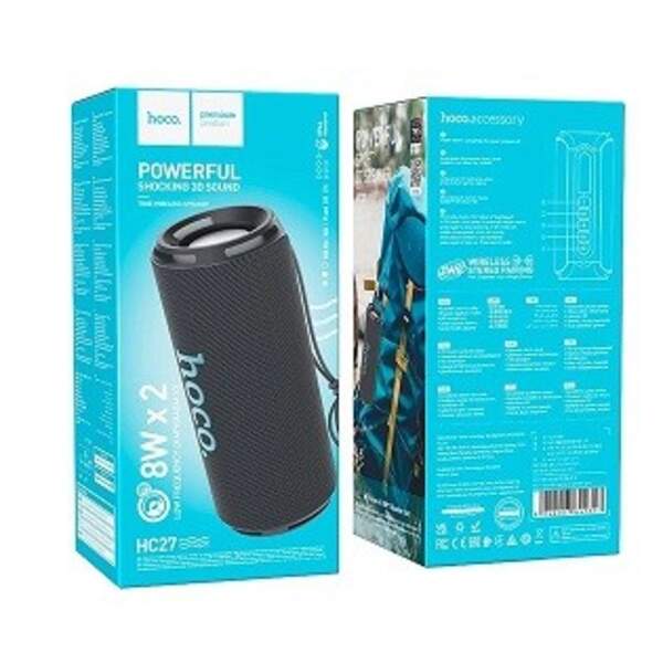 Портативна Bluetooth колонка HOCO HC27 Soundful sports BT speaker black (шт)
